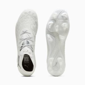 Chaussures de soccer à crampons pour terrain ferme FUTURE 8 ULTIMATE Homme, PUMA White-Matte Silver, extralarge